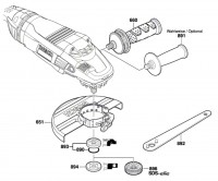 Bosch 3 601 H91 D02 GWS-22-230-LVI Angle-Grinder Spare Parts